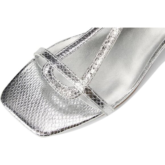 Bandolino Primadon Women's Dress Sandals Silver Snake : 9.5 M, Synthetic - Picture 6 of 7